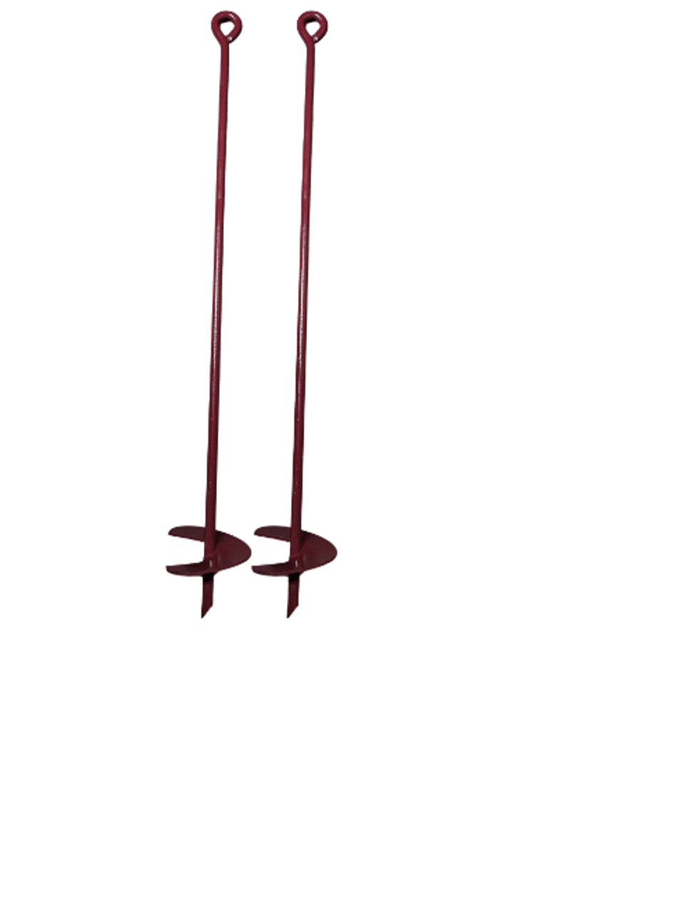 HEAVY DUTY - 3/4 x 48 w/6" Helix Anchor Painted (Set of 2)