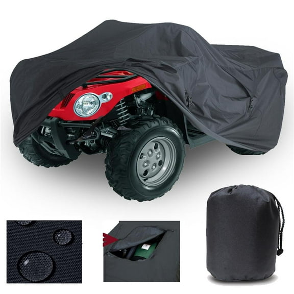 HEAVY DUTY 4 WHEELER ATV COVER Compatible for Suzuki KingQuad 500AXi QUAD ALL TERRAIN VEHICLES 2009-2011. STRONG ALL WEATHER PROTECTION.