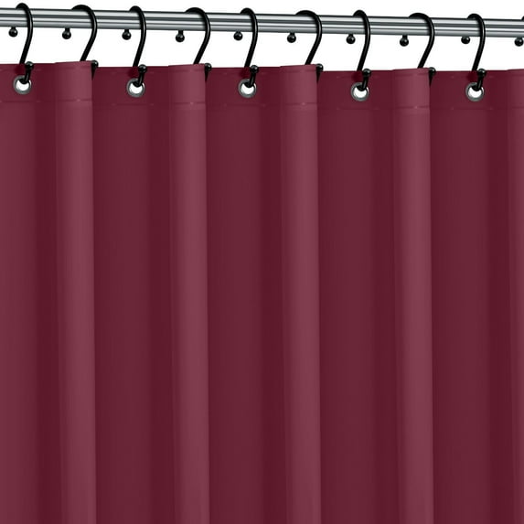 HEAVY DUTY MILDEW FREE VINYL WATERPROOF SHOWER CURTAIN LINER WITH MAGNETS NEW