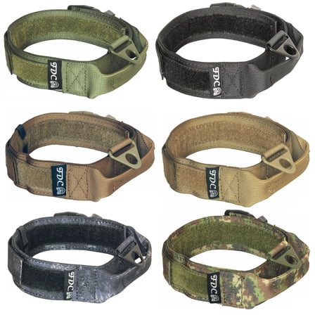 HEAVY DUTY Military Army Tactical Dog Collar HANDLE Width 1.5in Plastic Buckle HOOK and LOOP sz XXL: Neck 18" - 20"