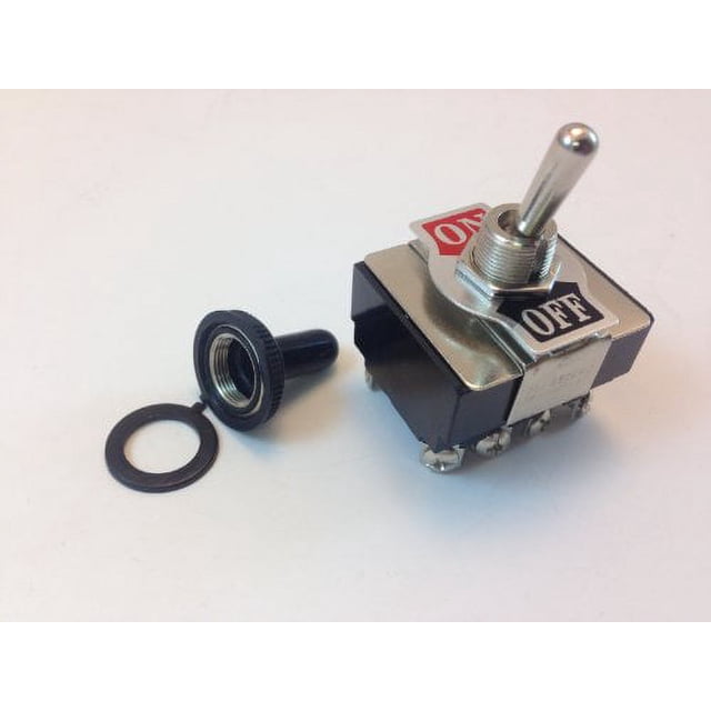 HEAVY DUTY ON/OFF TOGGLE SWITCH WITH POSITION COLORED COVER 8 POST ...