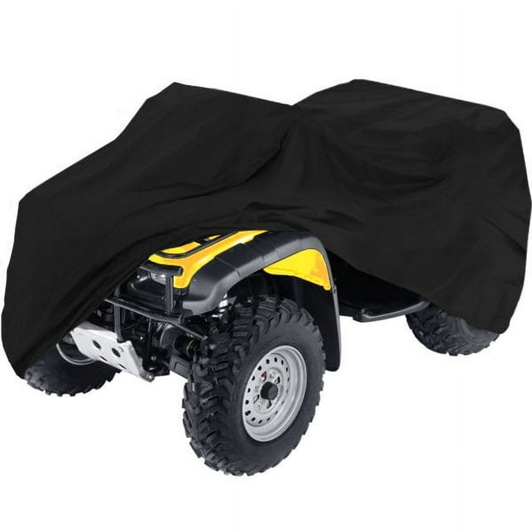 Heavy Duty Waterproof ATV Cover Fits Up to 99 inch Length Superior ATV Covers 4-Wheeler 4x4 Black Color, Polaris, Suzuki, Yamaha, Kawasaki, Honda, ATV