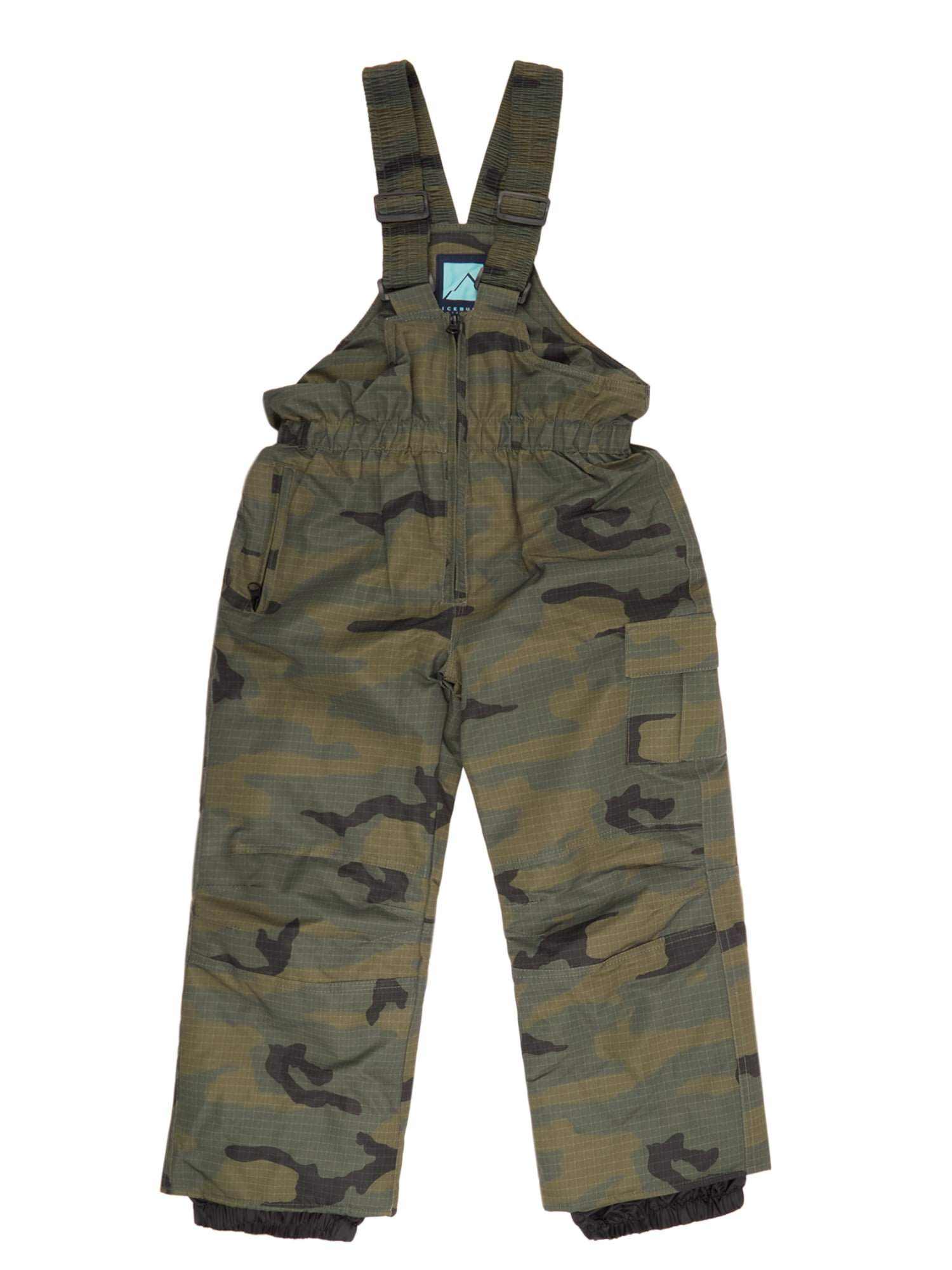 Iceburg Little and Big Boys Insulated Snowbib, Midweight, Sizes 4-16