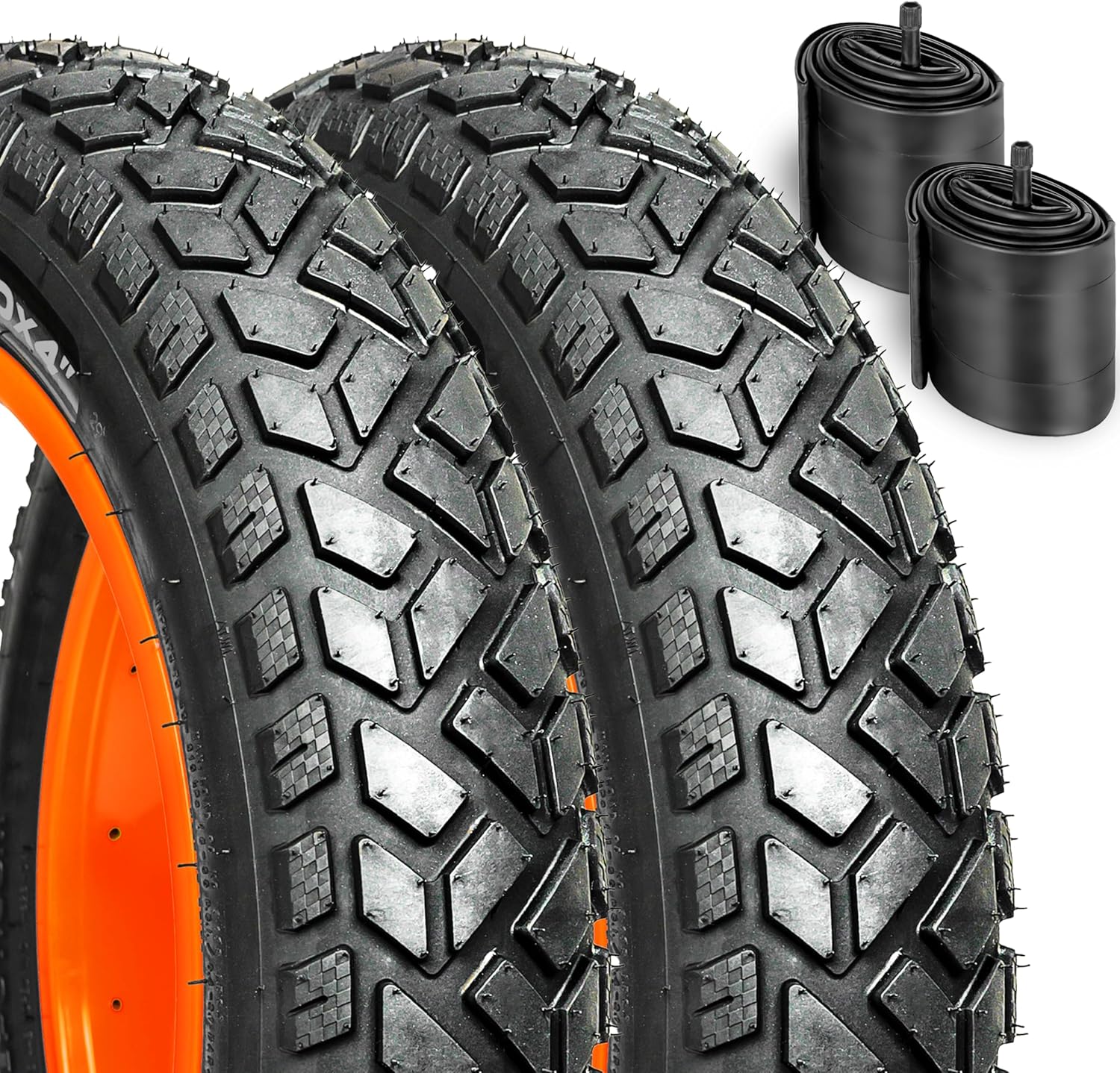 Happy Ebikes Allscape® 26x4 Fat Bike Tire Set, Includes 2 Bike Tires High-Performance Fat Bike Tires, Puncture Resistant for E-Bikes and Mountain Bikes, Ideal for Street and Trail Riding