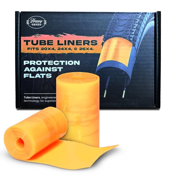 HEB Allscape Bike Tire Liner (2 Pack) - Polyurethane Bike Tube Protector Liner - Easy-to-Install, Heat & Weather Resistant Fat Tire Liner 20x4 / 24x4 / 26x4 Fat Bike Tube Liner