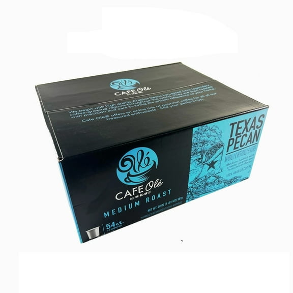 HEB Cafe Ole Texas Pecan single serve coffee 54 count