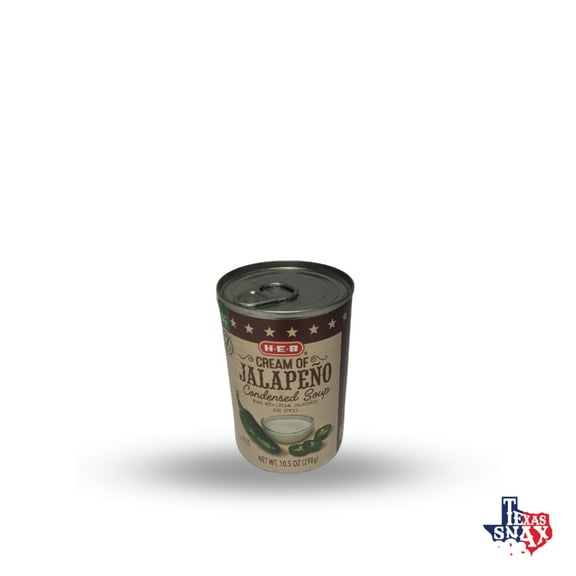 HEB Cream of Jalapeno Condensed Soup, 10.5 oz, 2 Cans
