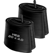 Happy Ebikes Heavy Duty Bike Tube for Ebike Tires, Puncture Resistant Inner Tubes for Bikes, 20” x 4” Bike Tire Tube for MTB, Fat Tire Tube, 20” x 4” Bike Tubes, 2-Pack