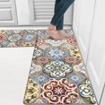 thumbnail image 1 of HEBE Boho Anti Fatigue Kitchen Rug Sets 2 Piece Non Slip Cushioned Mats for Floor Waterproof Carpet Runner for Sink Laundry Standing, 1 of 6