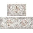 thumbnail image 1 of HEBE Cushioned Kitchen Rug Sets of 2 Anti Fatigue Kitchen Rugs and Mats Waterproof Kitchen Mats for Floor Non Slip Comfort Standing Mat Runner for Kitchen,Home Office,Sink,Laundry, 1 of 6