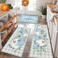 thumbnail image 1 of HEBE Fall Kitchen Rugs Sets of 3 Non Slip Farmhouse Buffalo Plaid Pumpkin Kitchen Rugs and Mats Washable Kitchen Mats for Floor Seasonal Thanksgiving Kitchen Rug Runner Carpet Autumn Rug, 1 of 6