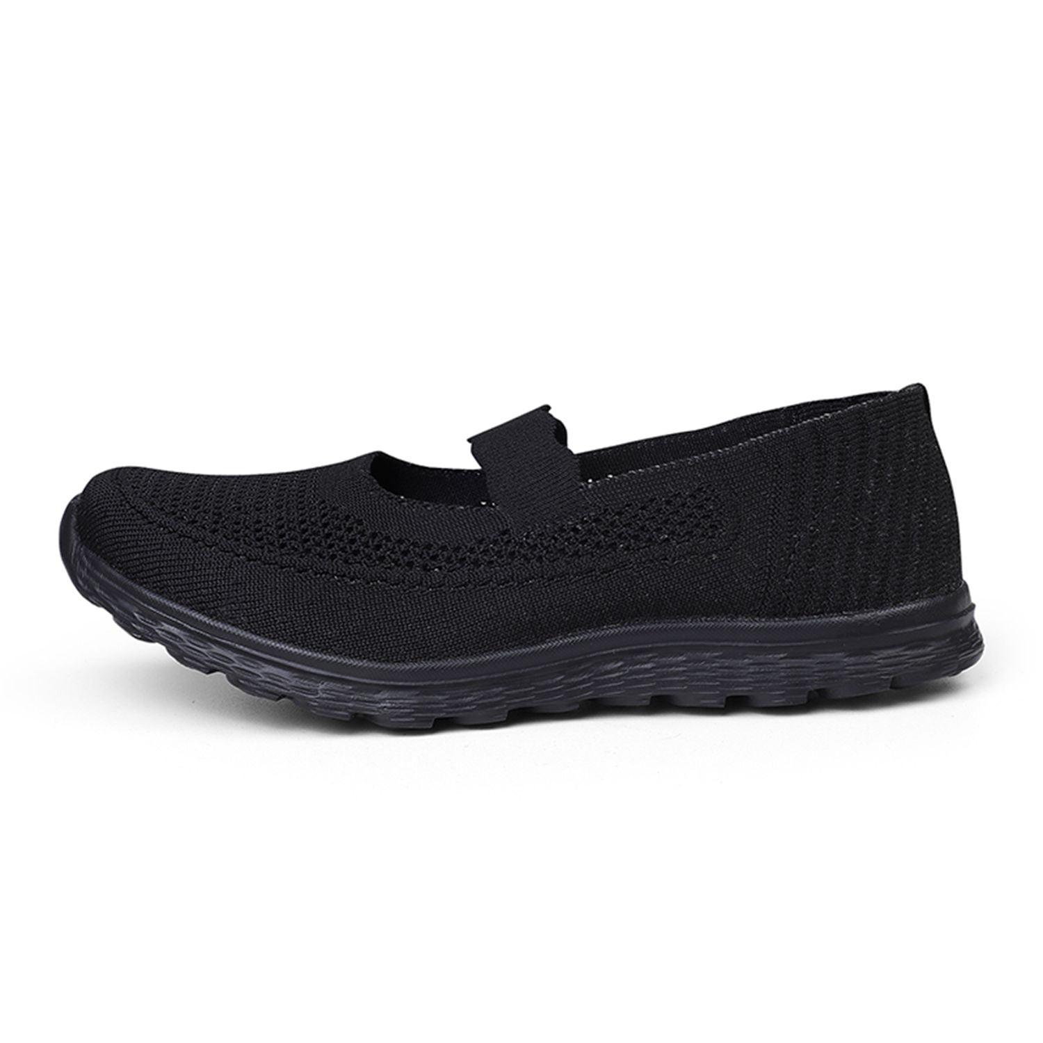 HEBELEENA Black Mary Jane Shoes Women Wide Width Shoes Casual Walking ...