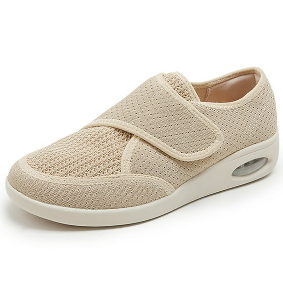 HEBELEENA Diabetic Shoes for Elderly Women Non Slip for Swollen Feet Edema Widening Walking Shoes