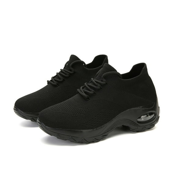 HEBELEENA Walking Shoes for Women Fashion Sneakers Slip on Platform Tennis Shoes