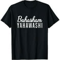 thumbnail image 1 of HEBREW ISRAELITE BAHASHAM YAHAWASHI T-ShirtMen's and women's gift, black and white T-shirt, size: Extra large S-4XL, 1 of 4
