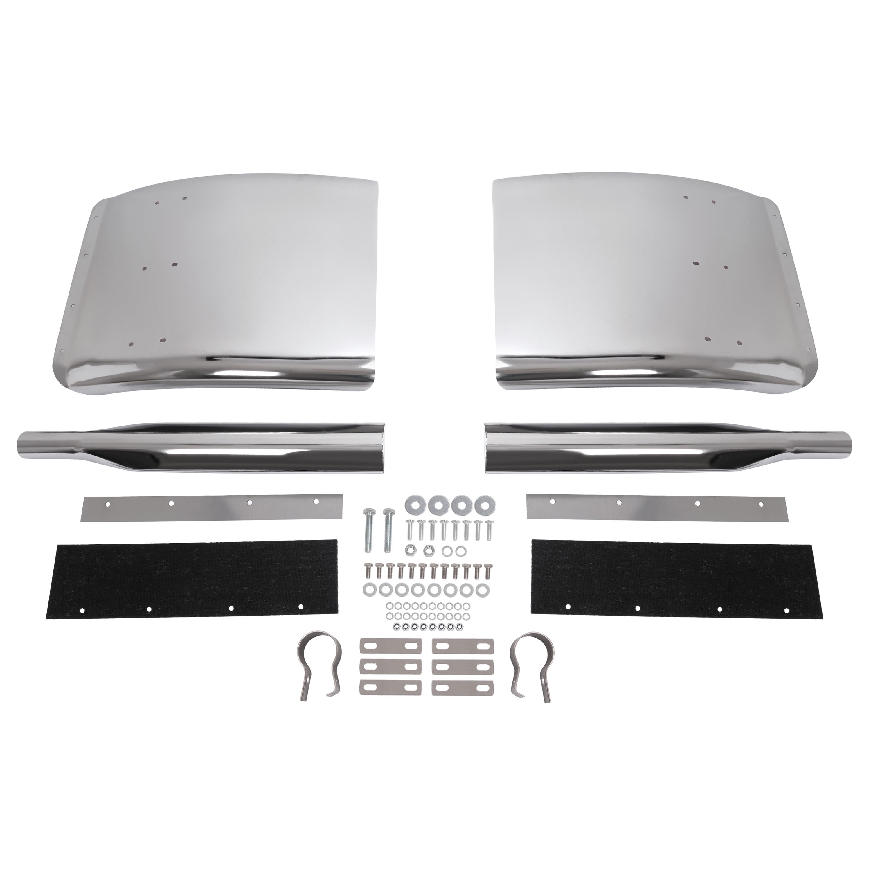 HECASA 27"x24" Quarter Fender Universal Semi Truck Mounting Tube Included