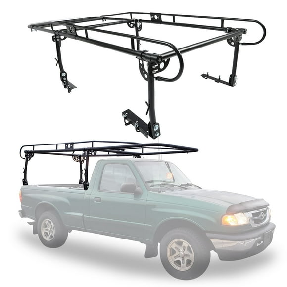 HECASA 60" Over-Cab Truck Racks 1000 LBS Adjustable Truck Bed Rack Contractor Ladder Pickup Lumber Utility Kayak Full Size Rack
