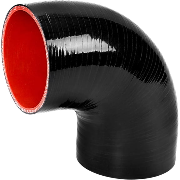 HECASA 90 Degree ID 3 Universal Elbow Silicone Hose 4Ply-Reinforced 8 Leg Length for Turbo Intercooler Intake Piping