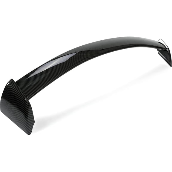 HECASA Abs Plastic Bar Compatible with 2002-2007 Subaru Impreza Wrx Sti Roof Top Wing Rear Window Spoiler Abs Plastic Carbon Fiber Style 2002-2007