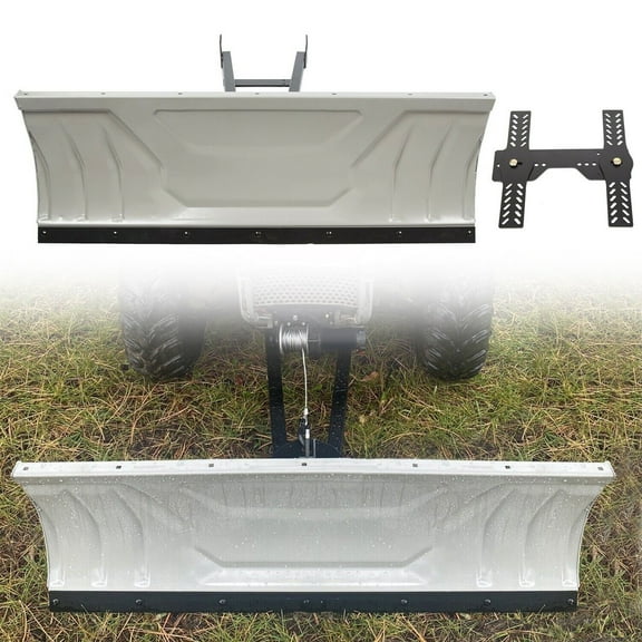 HECASA Adjustable 48" Snow Plow Blade Complete Universal Kit Steel for ATV Honda Kawasaki Polaris Can-Am Yamaha Aeon Crossland Arctic-Cat Alterra