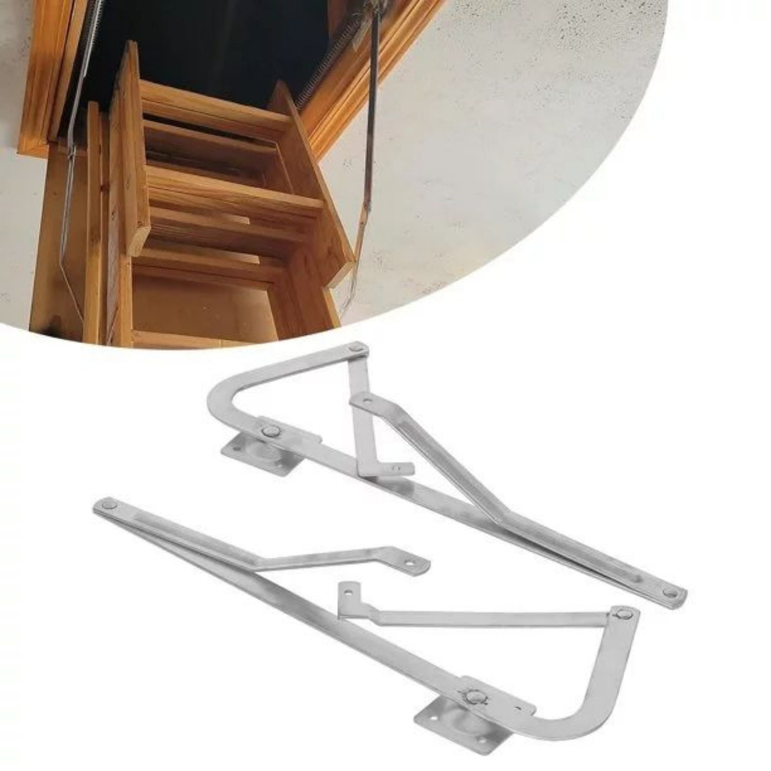 HECASA Attic Ladder Spreader Hinge Arms, Counter Balance Arms Hinge for
