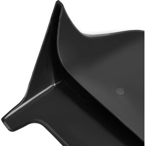 HECASA Black Abs Plastic Spoiler Compatible with 1988-1991 Honda Civic Ef9 Hatchback Models J's Racing Style Rear Top Roof Lip Wing Spoiler Primer Black 1988-1991
