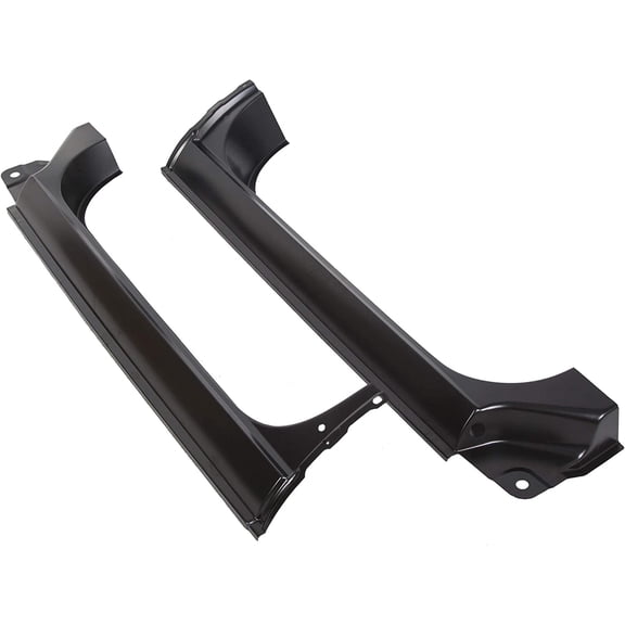 HECASA Black Alloy Steel Rocker Panel Compatible with 1973-1987 Chevy Gmc C10 C20 K10 K20 Pickup 24 Door Cab Repair Kit 1973-1987