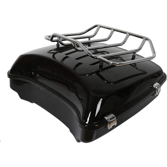 HECASA Black Chopped Trunk Compatible with 2014-2024 Harley Touring Models 2 Packages 2014-2024