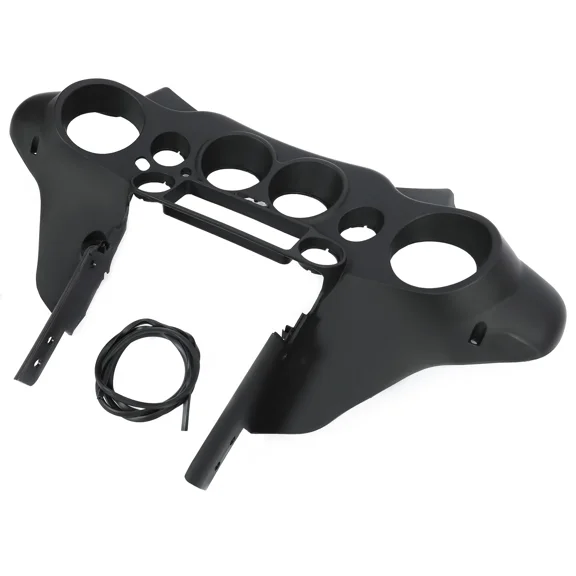 HECASA Black Front Part Compatible with 1996-2013 Harley Davidson Touring Street Glide Electra Glide Flhx Flhtc Flhtcu Flht Black Upper Inner Fairing Abs 1996-2013