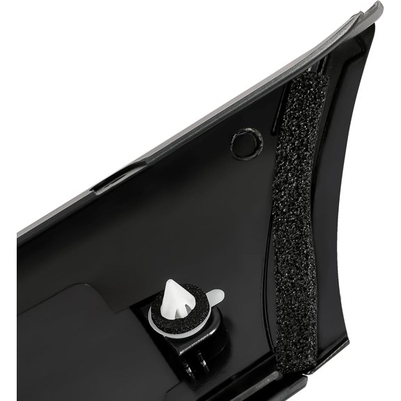 HECASA Black Plastic Rubber Shield Compatible with 2003-2012 Land Rover Range Rover Replacement For Dcb500172pnp Outer Window Trim Molding Panel Left Driver Side 1pc
