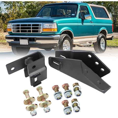 HECASA Bracket Compatible with 1980-1996 Ford Bronco F-100 F100 F-150 F150 Upper Coil Spring Tower Shock Mount Replace For E2tz-5a306-j E0tz-5a306-e Left Right Side E2tz-5a306-j