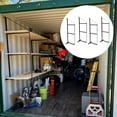 thumbnail image 1 of HECASA Cargo Shipping Container Shelving Brackets Instant Hook Hang Shelf Universal for Maximize Storage Cargo Space 4 Pack, 1 of 12