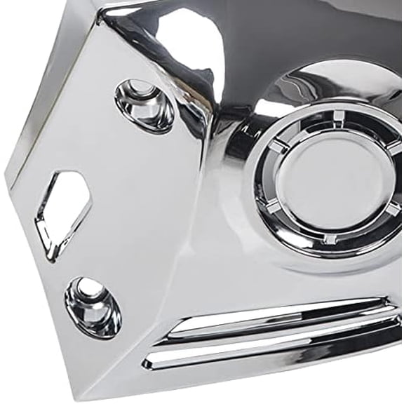 HECASA Chrome Abs Plastic Hood Compatible with 2018 2018-2020