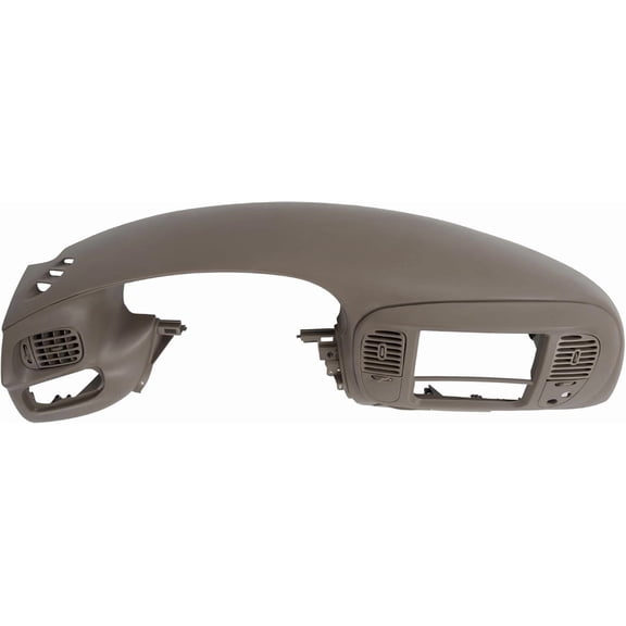 HECASA Dash Pad Bezel & Center Dash Radio Bezel Compatible with 1997-2003 Ford F150 Expedition Painted w/Air Vent ABS Plastic (Brown) Not Compatible with 4WD