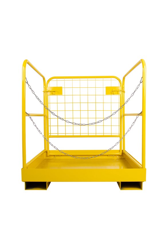 Foldable 36" x 36" Forklift Safety Cage Work Platform 1100 lbs Capacity for Lift Loader