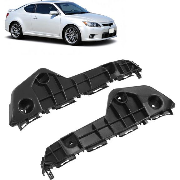 HECASA Front Bumper Bracket Pom Black Compatible with 2011-2016 Scion Tc Base Replacement for 5211521030 Replacement for 5211621030