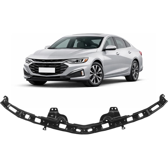 HECASA Front Bumper Bracket Steel Electrophoresis Primed Black Compatible with 2016-2025 Chevrolet Malibu Replacement for 84926765