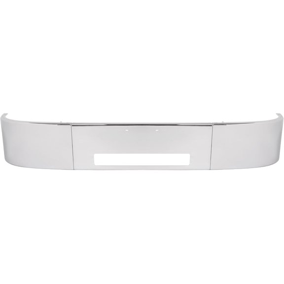 HECASA Front Bumper Steel Chrome Silvery Compatible with 2006-2011 Peterbilt 335 with Center Vent Replacement for