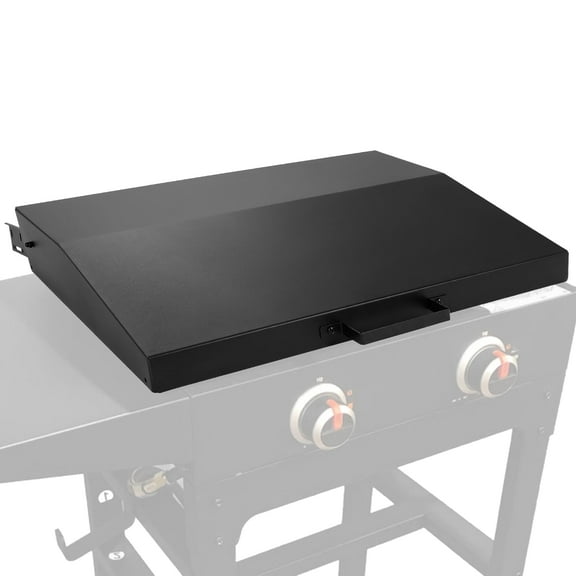 HECASA Hinged Griddle Lid 28-inch for Blackstone Griddle with Rear Grease Collection Steel