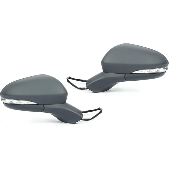 HECASA Pair Power Heated Mirrors Compatible with 2013-2016 Ford Fusion Replacement for DS7Z17683BA DS7Z17682BA In-housing Signal Light Puddle Lights M