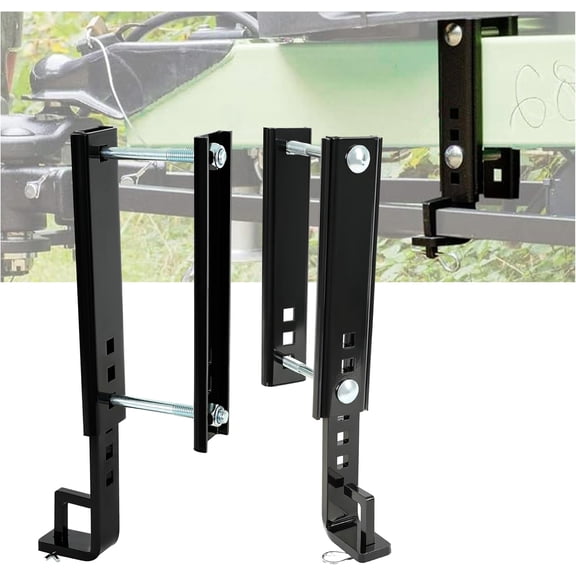 HECASA Powder Coated Alloy Steel Bracket Compatible with 3''-8'' Trailer Frame Equalizer Hitch Weight Distribution System Complete For 6k-14k Lbs Steel Powder Coated 2pcs