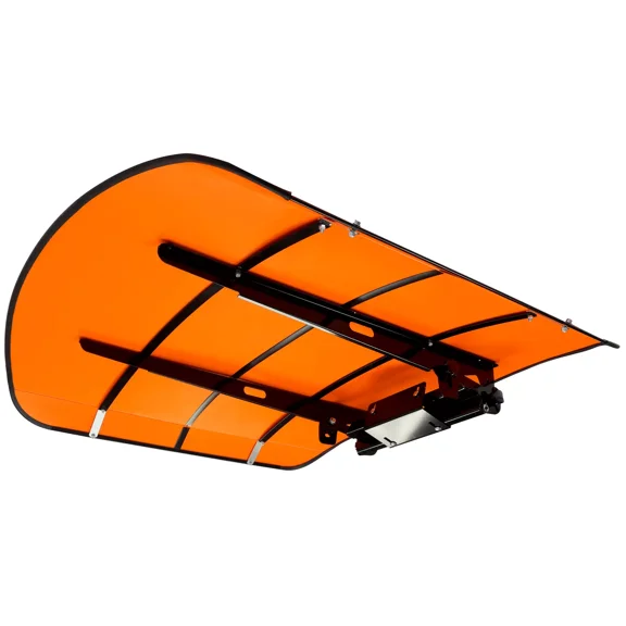 HECASA ROPS Tractor Canopy Cover 48-3/8" X 48-3/8" Orange Will Add About 4'' to The Height of The Tractor