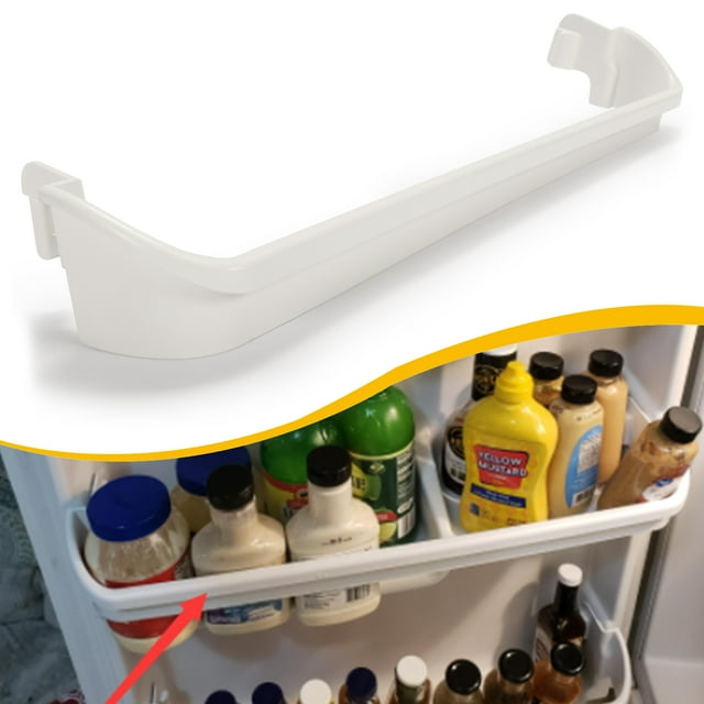 HECASA Refrigerator Door Shelf Bin Rail Bar Rack for Frigidaire Kenmore