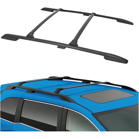 HECASA Roof Rack Side Rails + Cross Bars Compatible with 2018-2024 Honda Odyssey (All Models) Aluminum+Plastic 4Pcs Rooftop Luggage Roof Rack Cargo C