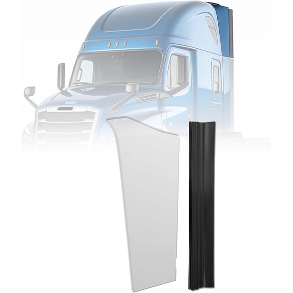 HECASA Semi Truck Behind Cab Cabin Fairing Extension Compatible with 2008-2020 Freightliner Cascadia Replacement for A2267507000 Upper Top Left Sleepe