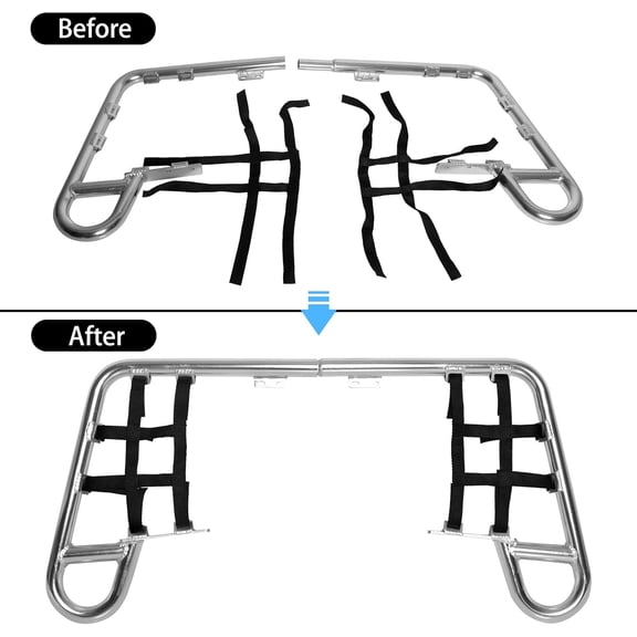 HECASA Silver Aluminum Bar Compatible with Honda 1987-2009