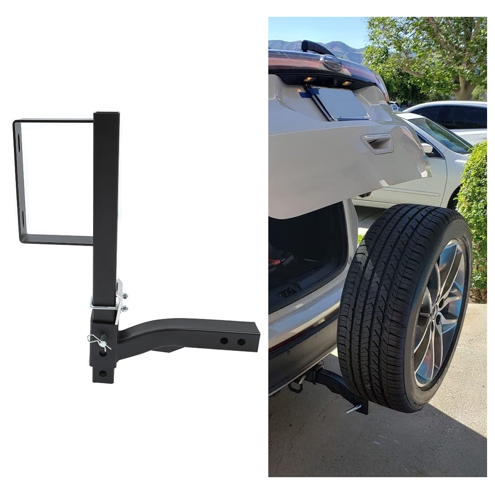 HECASA Spare Tire Mount Rack Carrier 24 Inch High Trailer Hitch Spare