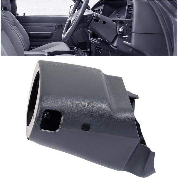 HECASA Steering Column Cover Compatible with 1989-1995 Toyota Pickup Replacement for 45286-35260 45287-35200 Plastic ABS Textured Dark Blue