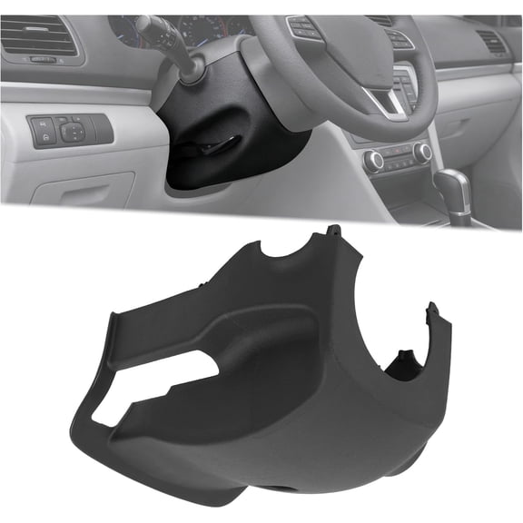 HECASA Steering Column Cover Compatible with 2017-2020 Hyundai Elantra Replacement for 84855F2000TRY Plastic PP Textured Black