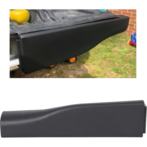HECASA Tailgate Cap Molding Trim End Compatible with 2008-2016 Ford F250 F350 F450 F550 Super Duty Rear Tailgate Molding Cap with Flex Step Replacement